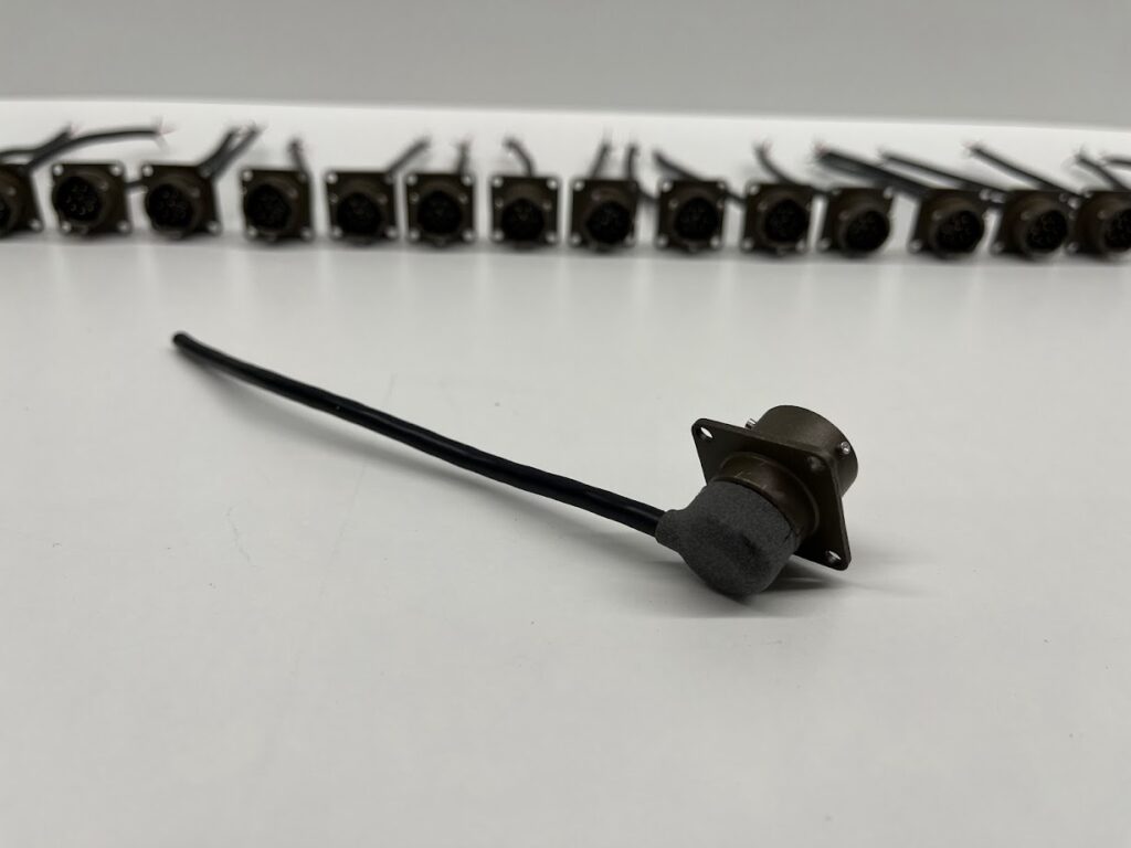 Casting of backplane connector protectors.